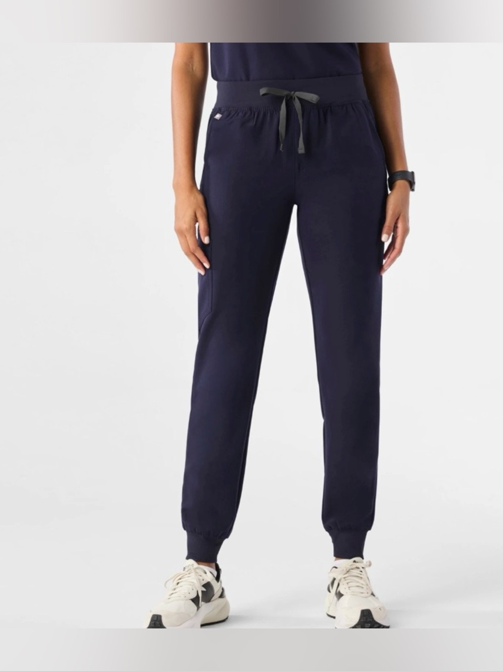 Figs Zamora Jogger Scrub Pants Navy Blue Size LP Large Petite - Picture 2 of 11